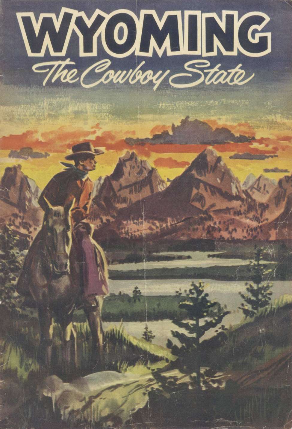 Comic Book Cover For Wyoming The Cowboy State (A)