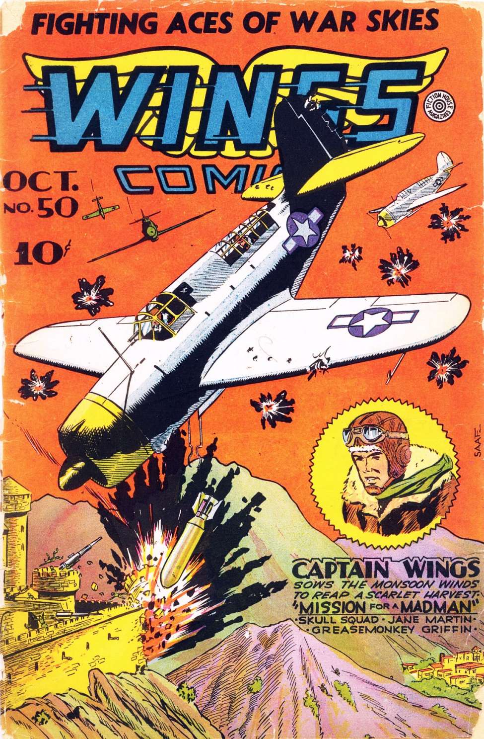 Comic Book Cover For Wings Comics 50