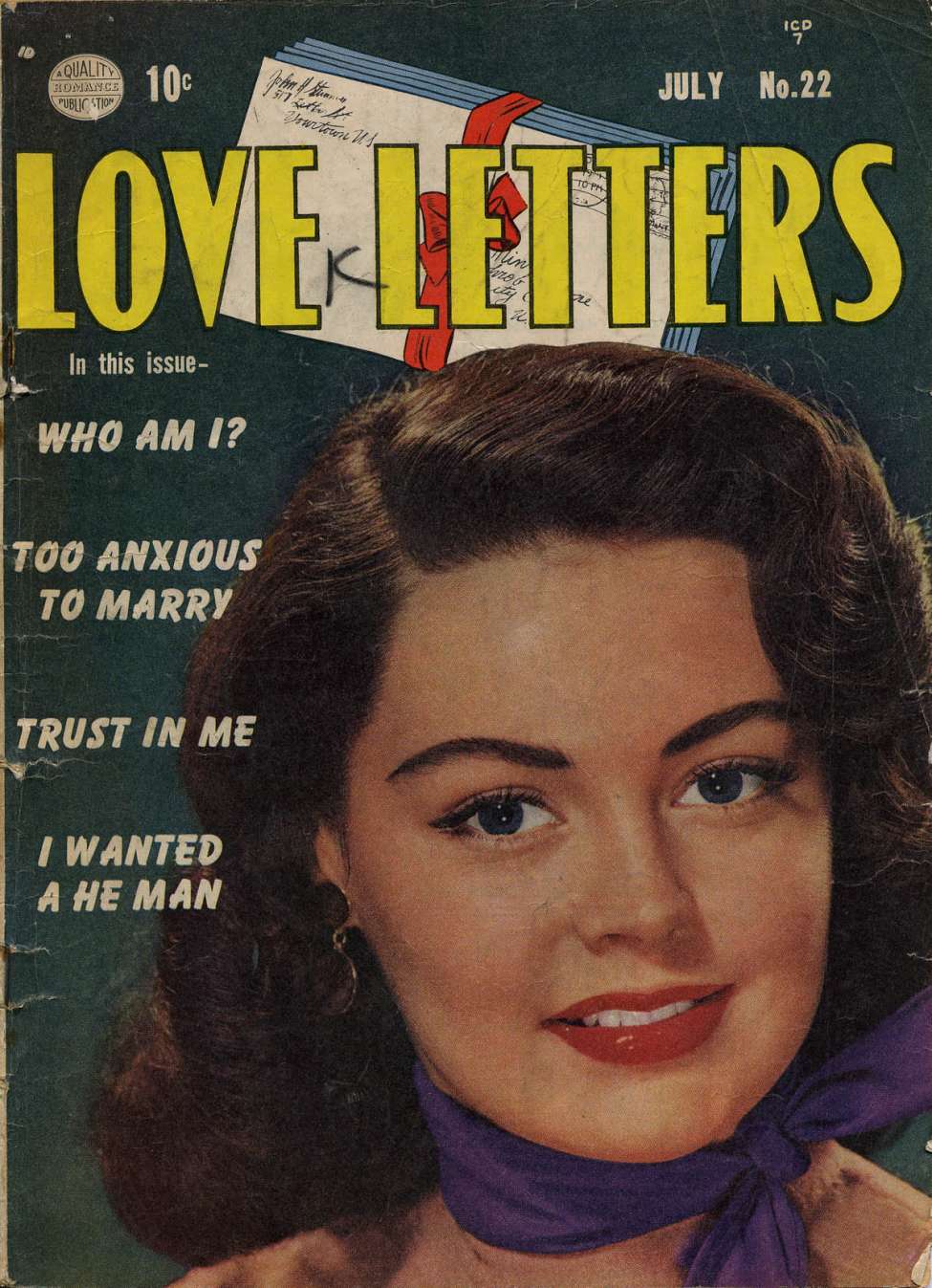Comic Book Cover For Love Letters 22