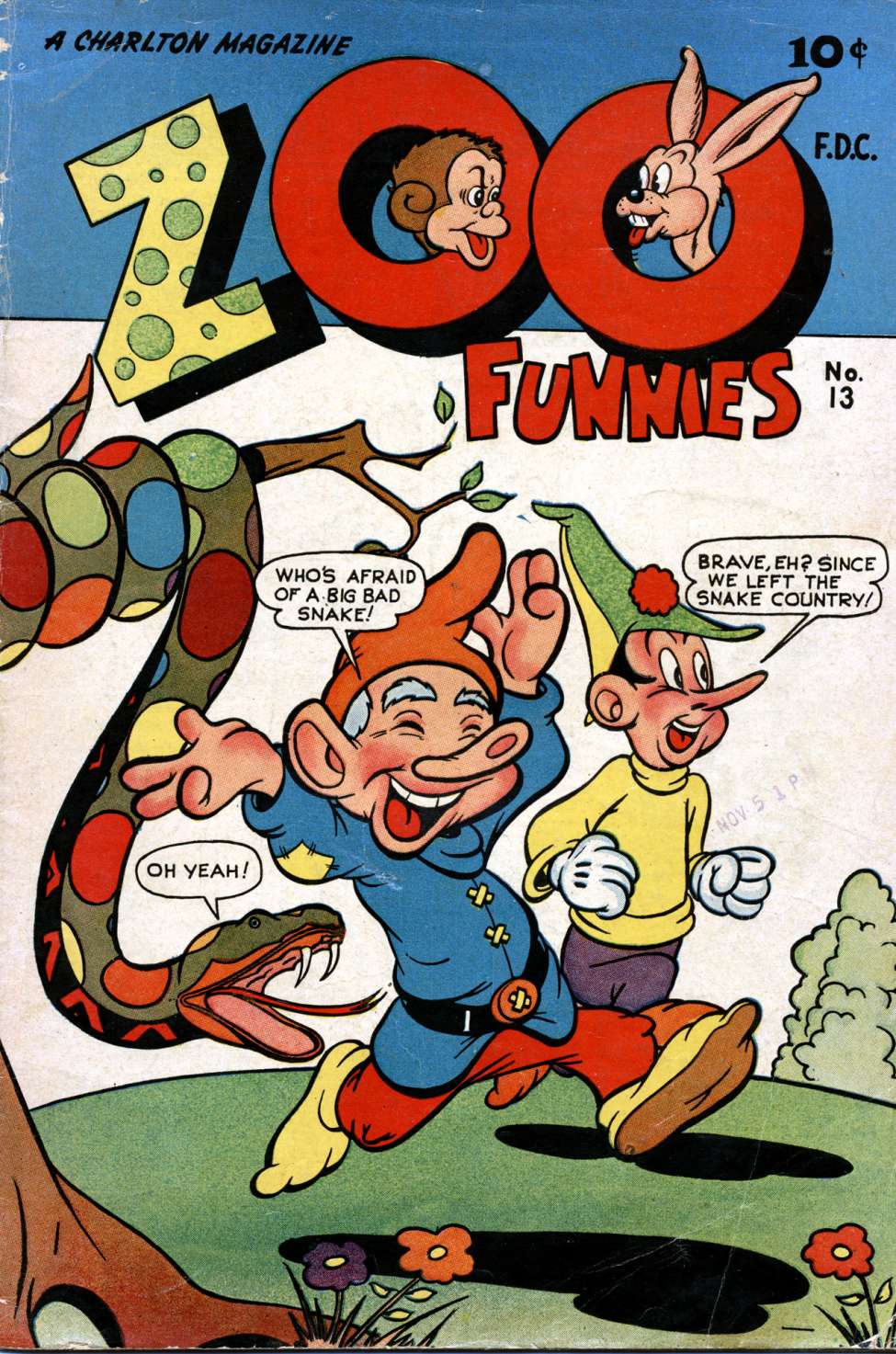Comic Book Cover For Zoo Funnies v1 13
