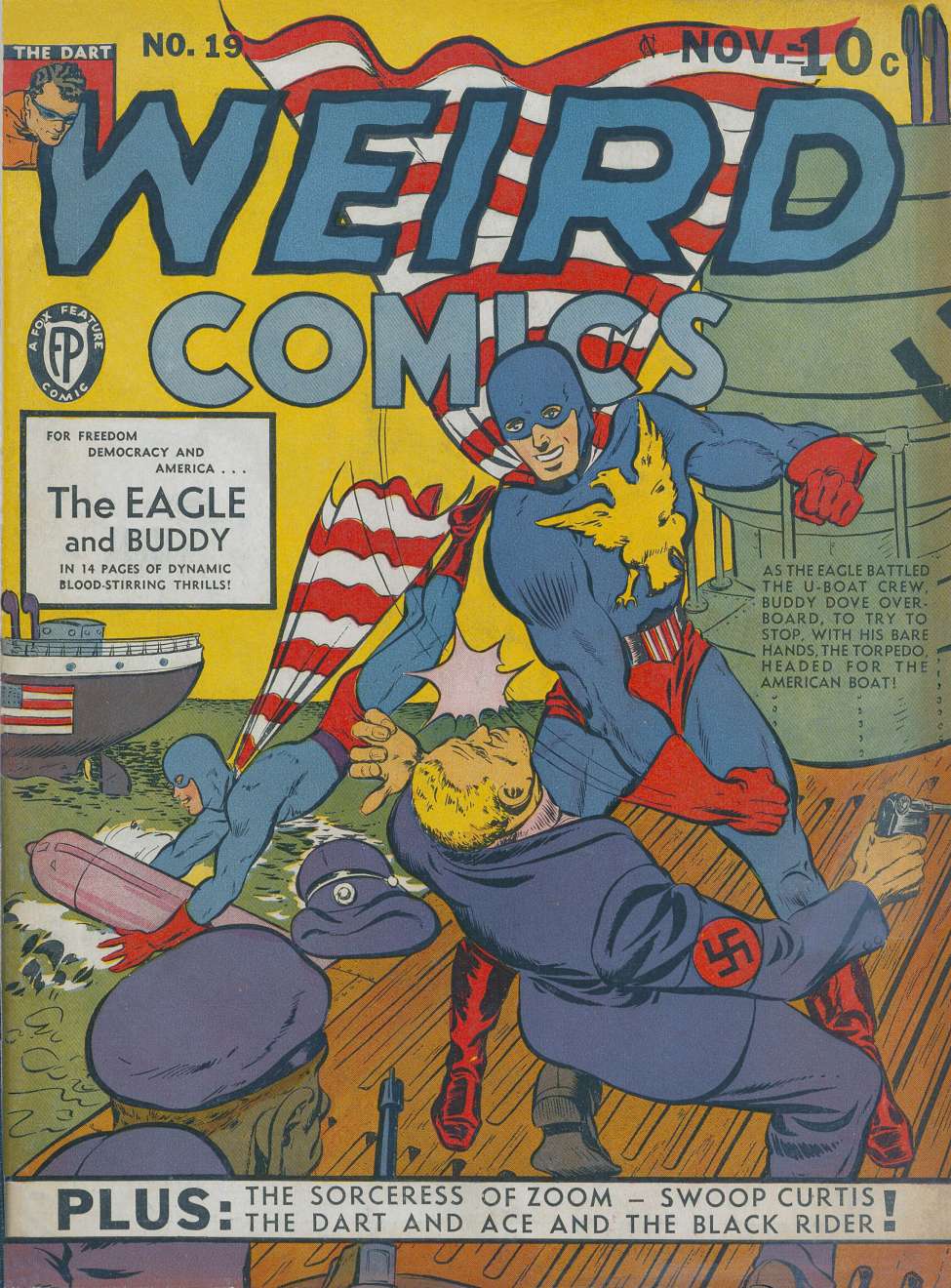 Book Cover For Weird Comics 19 - Version 2