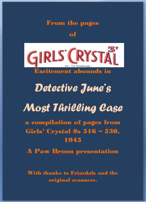 Comic Book Cover For Detective June's Most Thrilling Case
