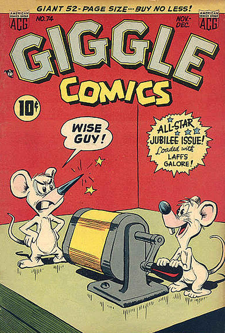 Comic Book Cover For Giggle Comics 74