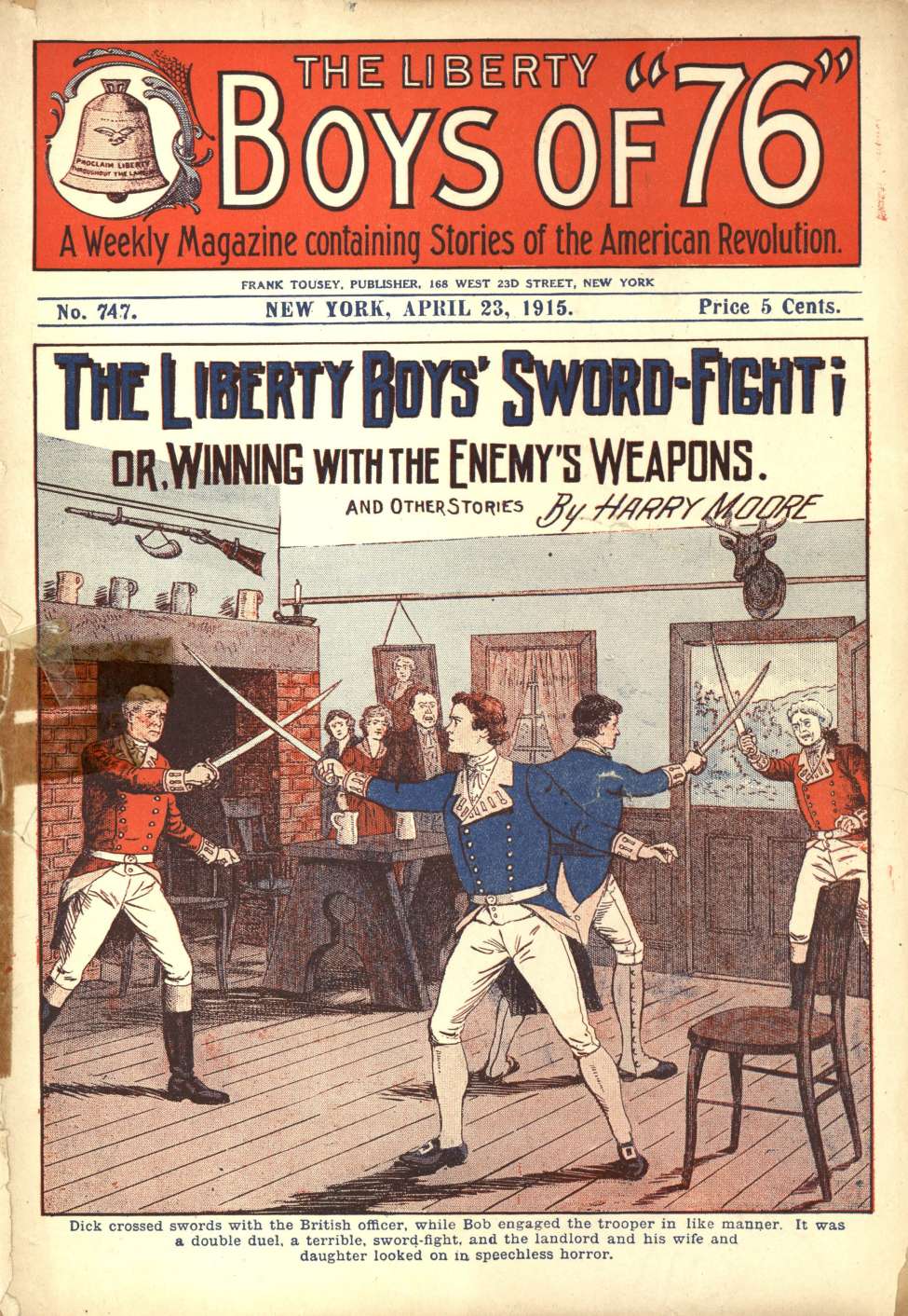 Book Cover For The Liberty Boys of 76 747 - The Liberty Boys' Sword Fight