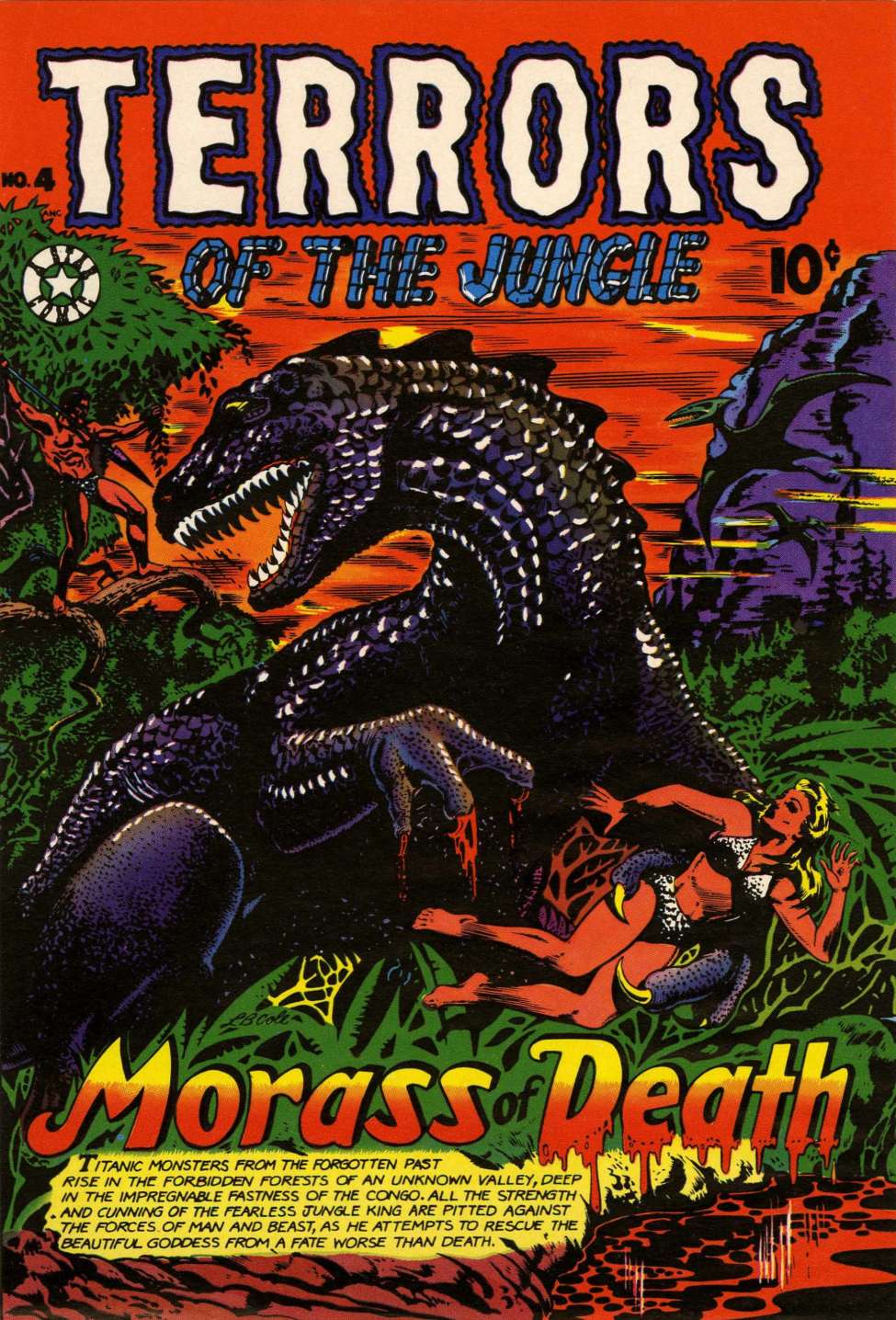 Comic Book Cover For Terrors of the Jungle 4
