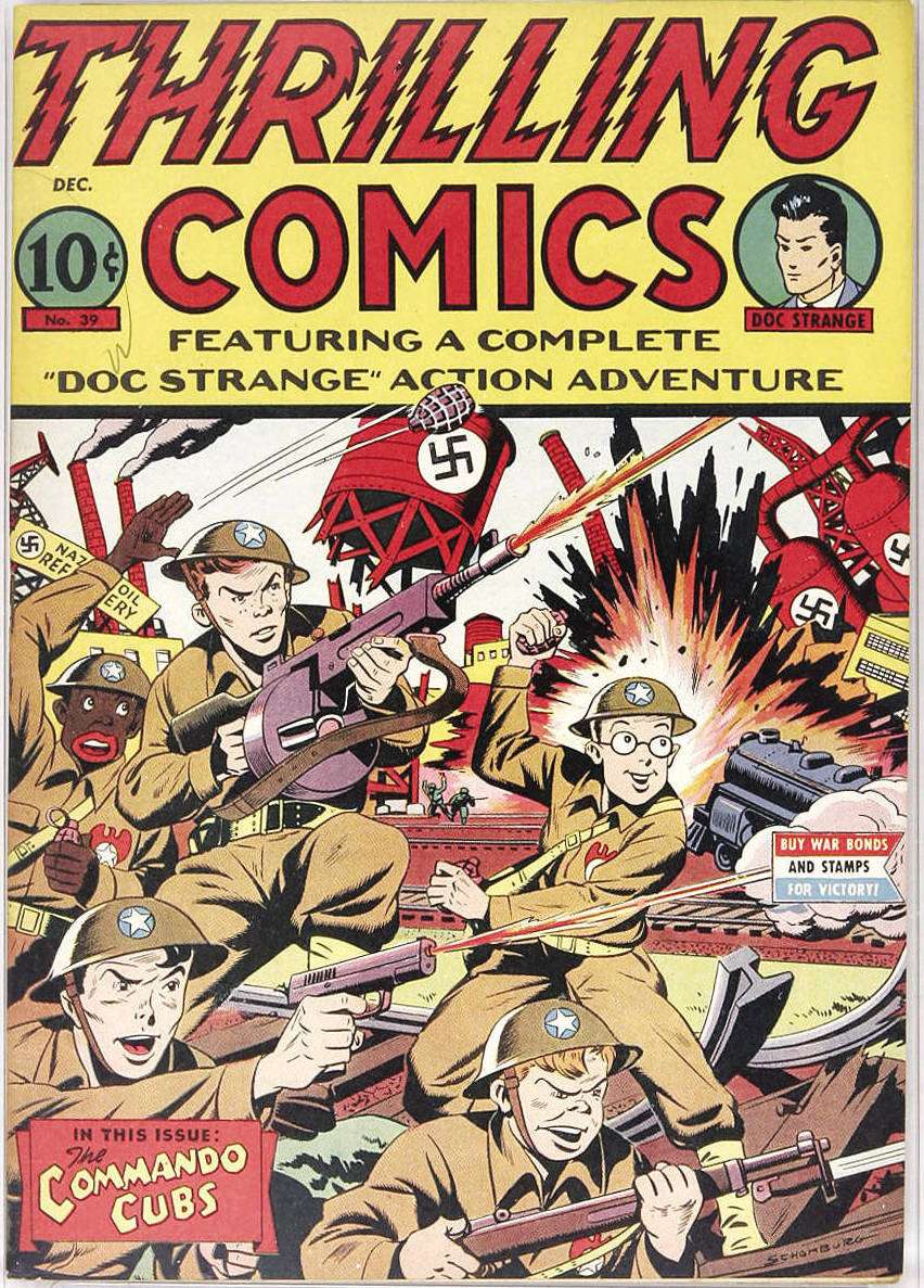 Comic Book Cover For Thrilling Comics 39