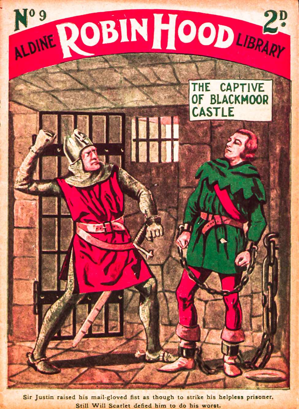 Book Cover For Aldine Robin Hood Library 9 - The Captive of Blackmoor Castle