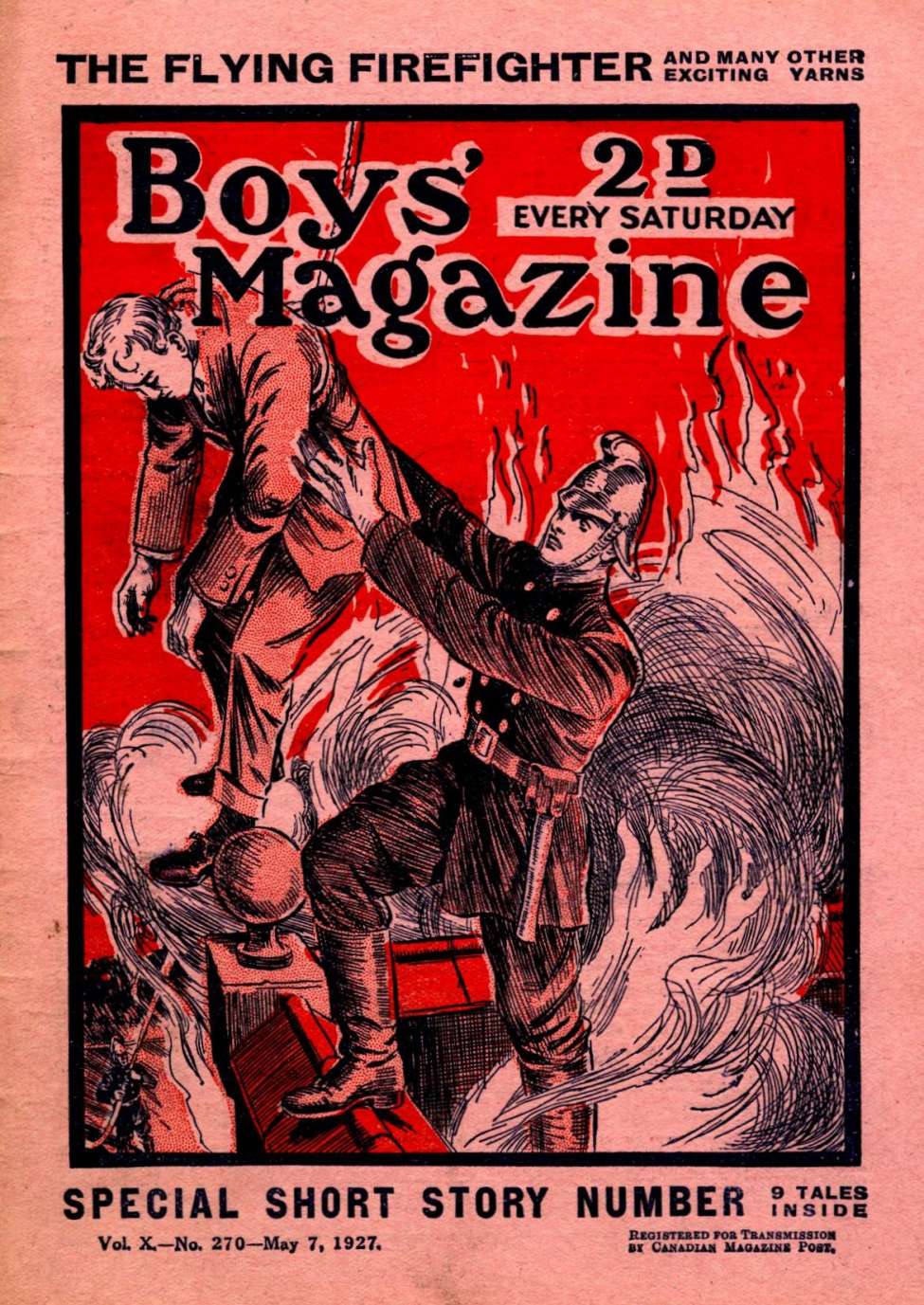 Comic Book Cover For Boys' Magazine 270