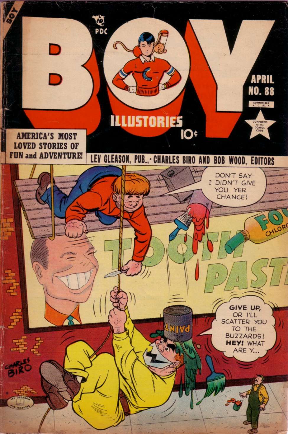 Comic Book Cover For Boy Comics 88