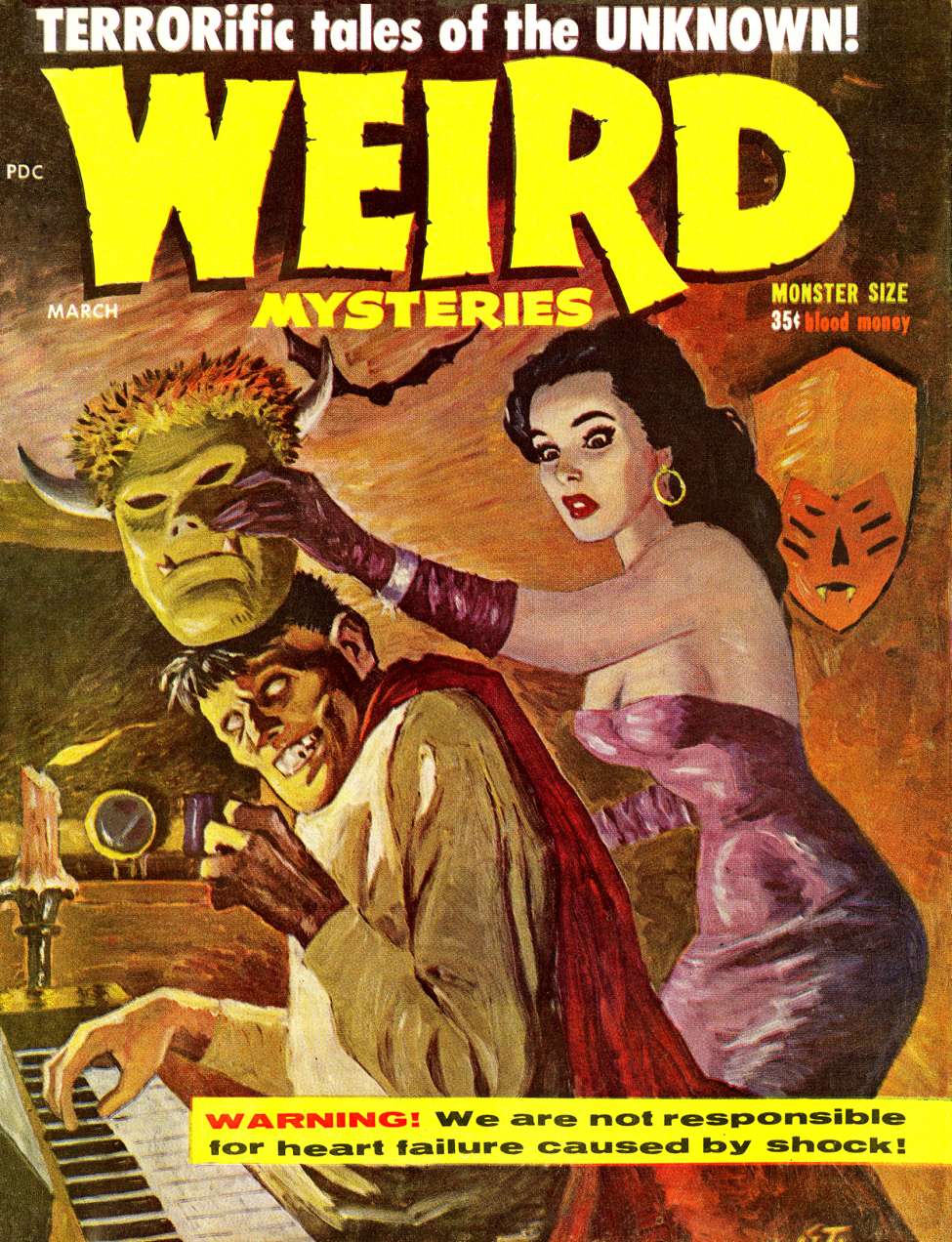 Comic Book Cover For Pastime Publications - Weird Mysteries 1