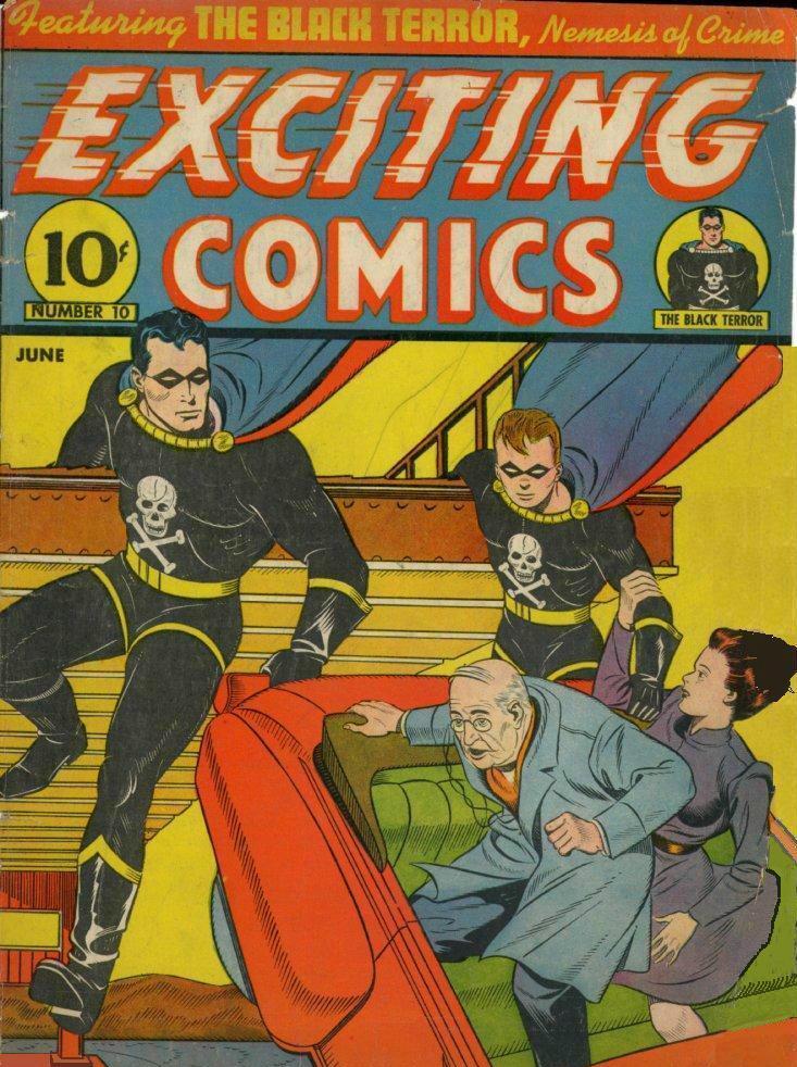 Comic Book Cover For Exciting Comics 10 (paper/4fiche) - Version 2