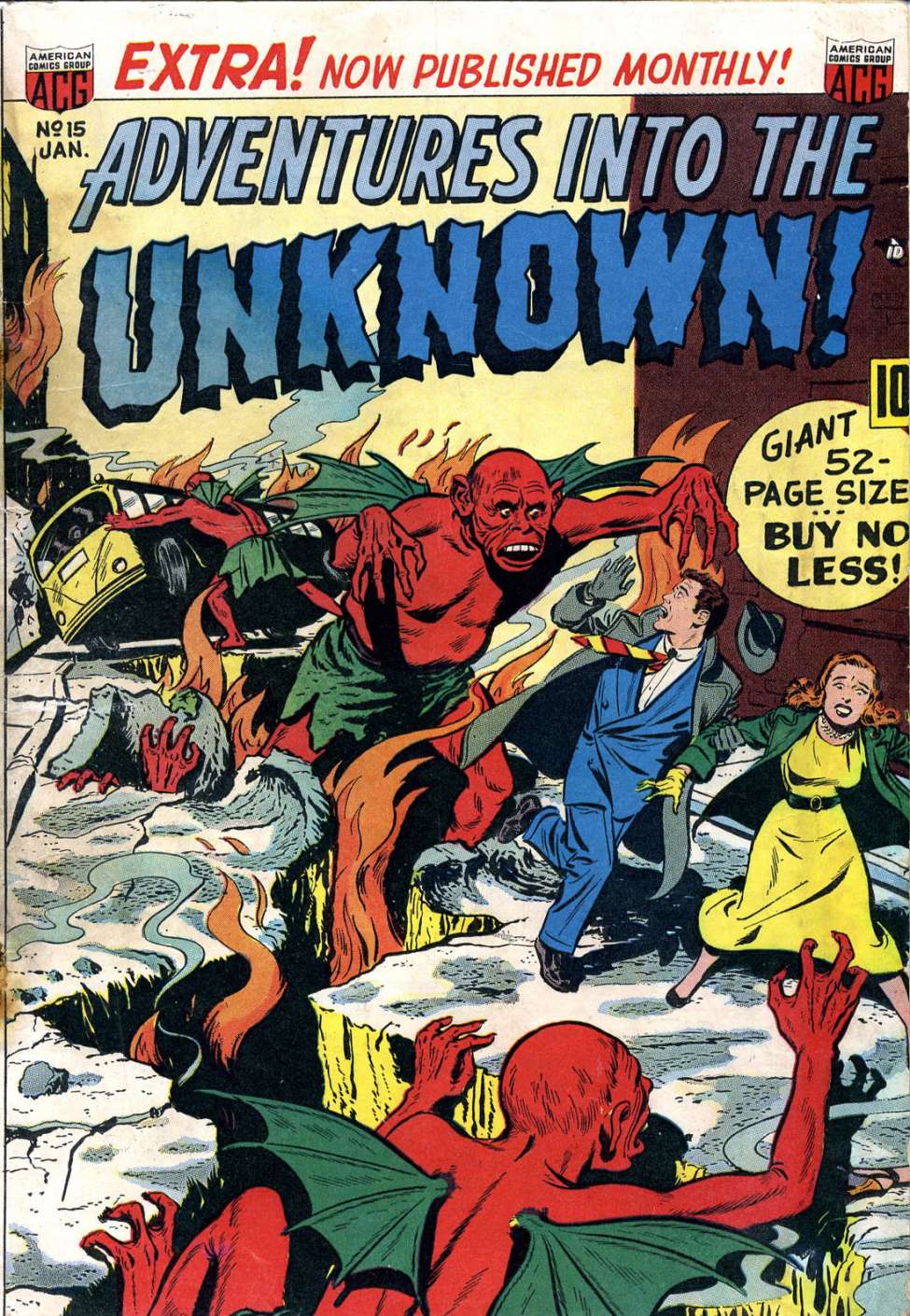 Comic Book Cover For Adventures into the Unknown 15