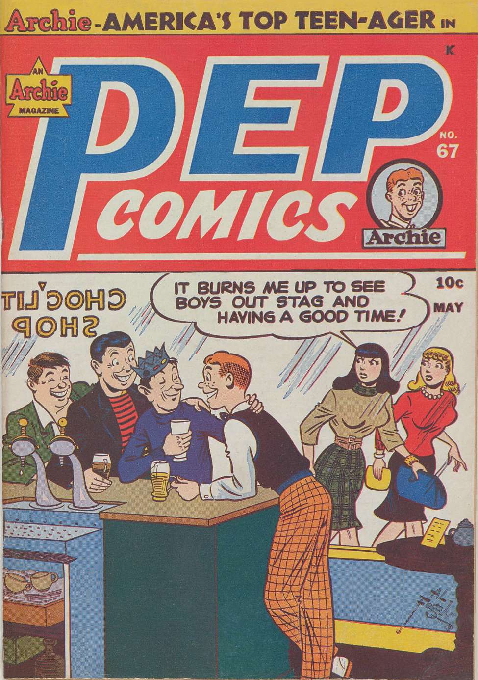 Book Cover For Pep Comics 67
