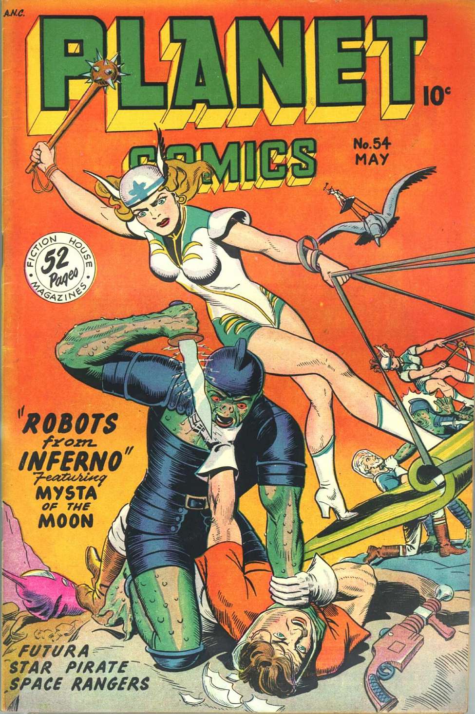 Comic Book Cover For Planet Comics 54 - Version 1