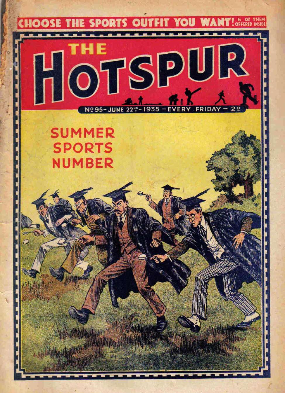 Comic Book Cover For The Hotspur 95