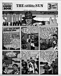 Large Thumbnail For The Spirit (1940-06-16) - Baltimore Sun (b/w)