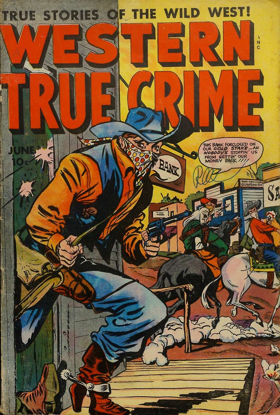 Comic Book Cover For Western True Crime 6