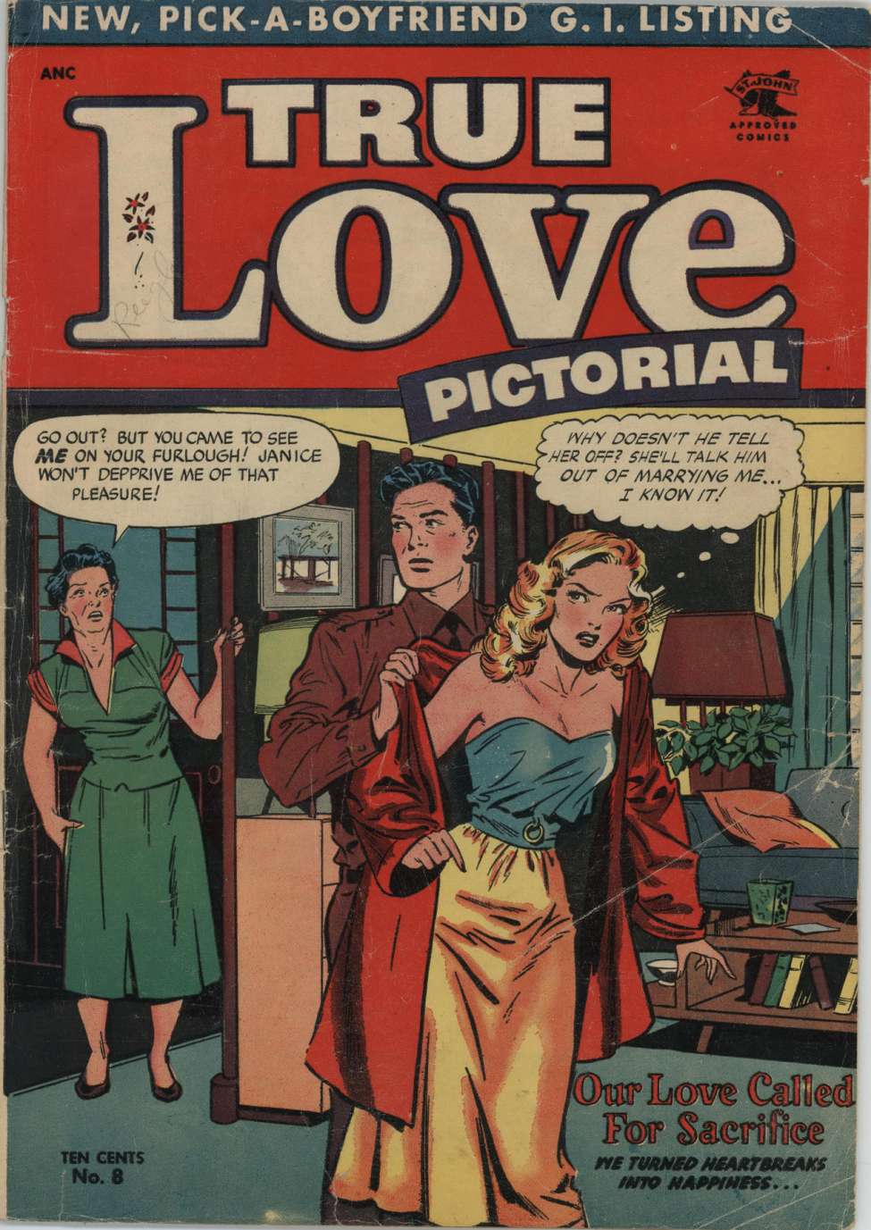 Comic Book Cover For True Love Pictorial 8
