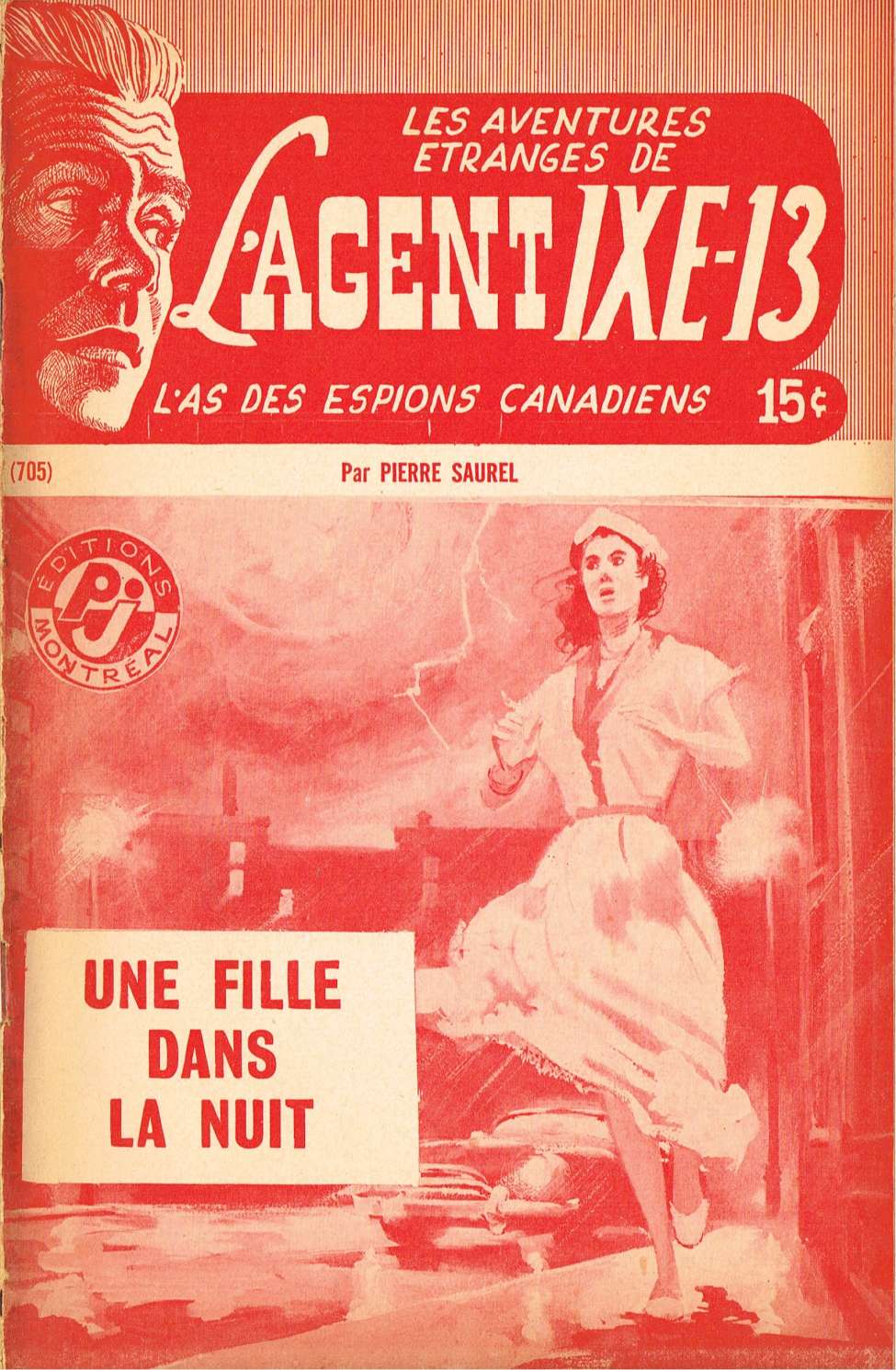 Book Cover For L'Agent IXE-13 v2 705 - Une fille dans la nuit
