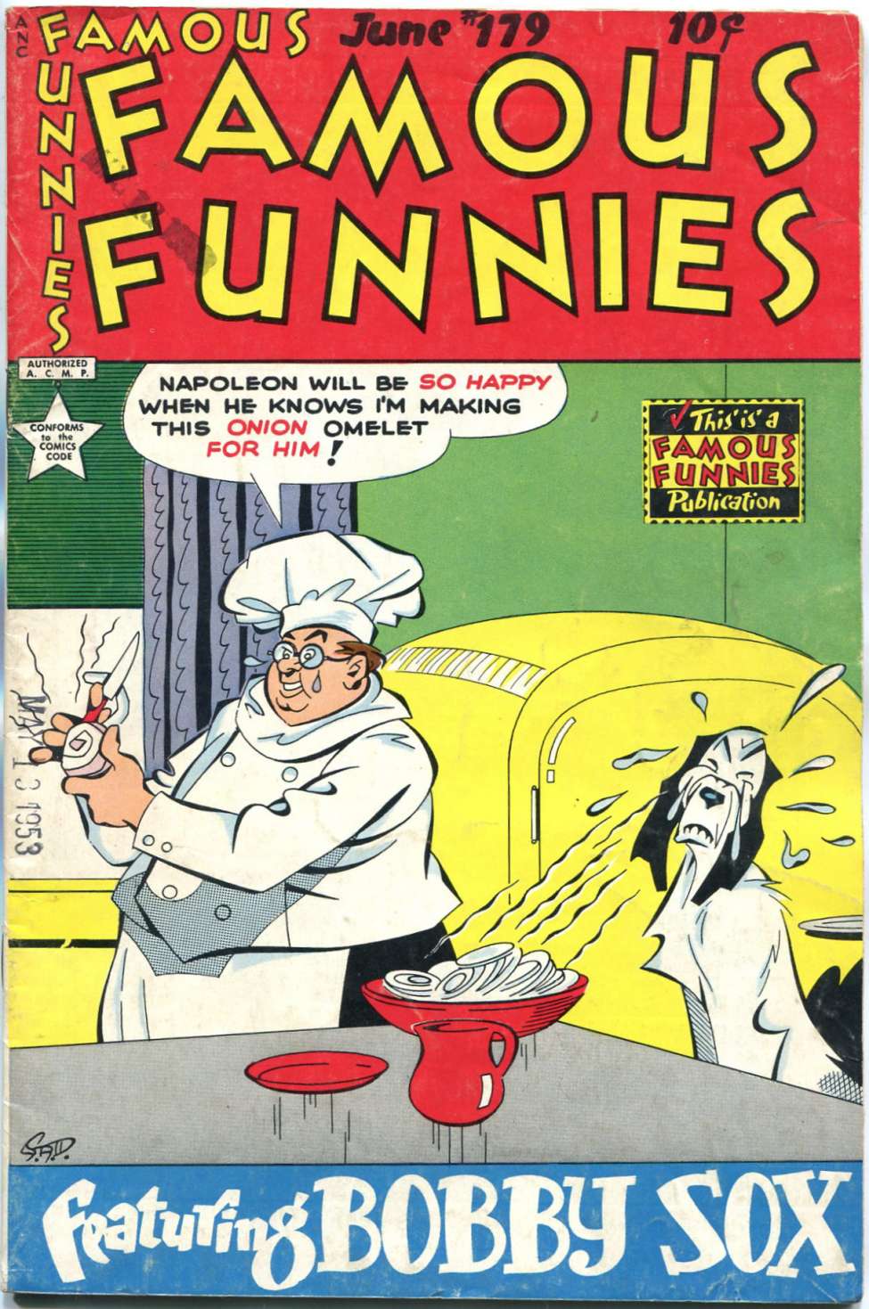 Comic Book Cover For Famous Funnies 179