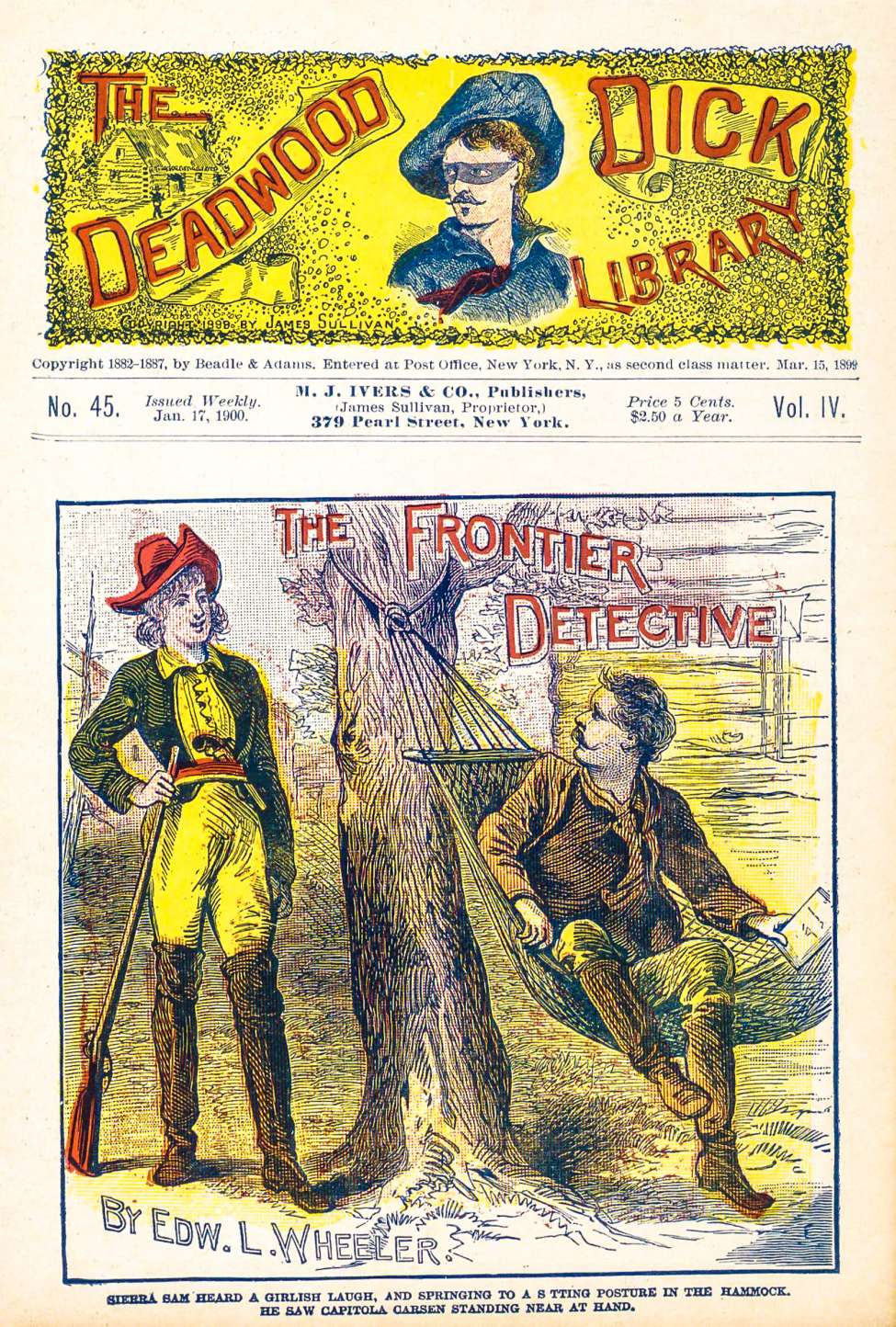 Book Cover For Deadwood Dick Library v4 45 - The Frontier Detective