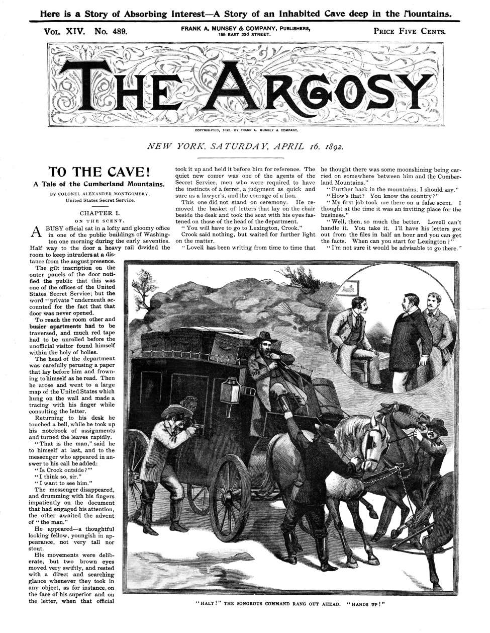 Book Cover For The Argosy v14 489