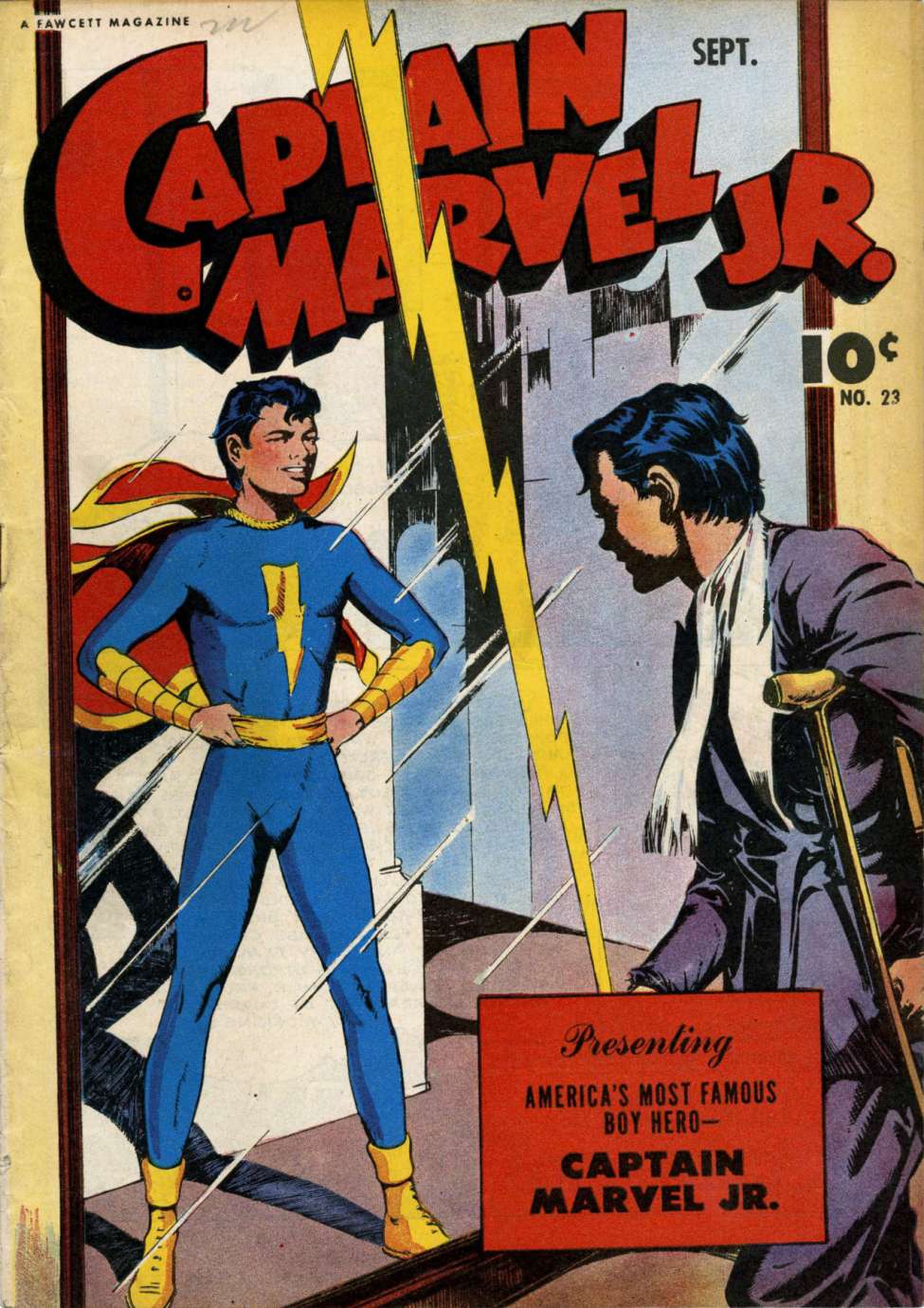 Comic Book Cover For Captain Marvel Jr. 23 - Version 1
