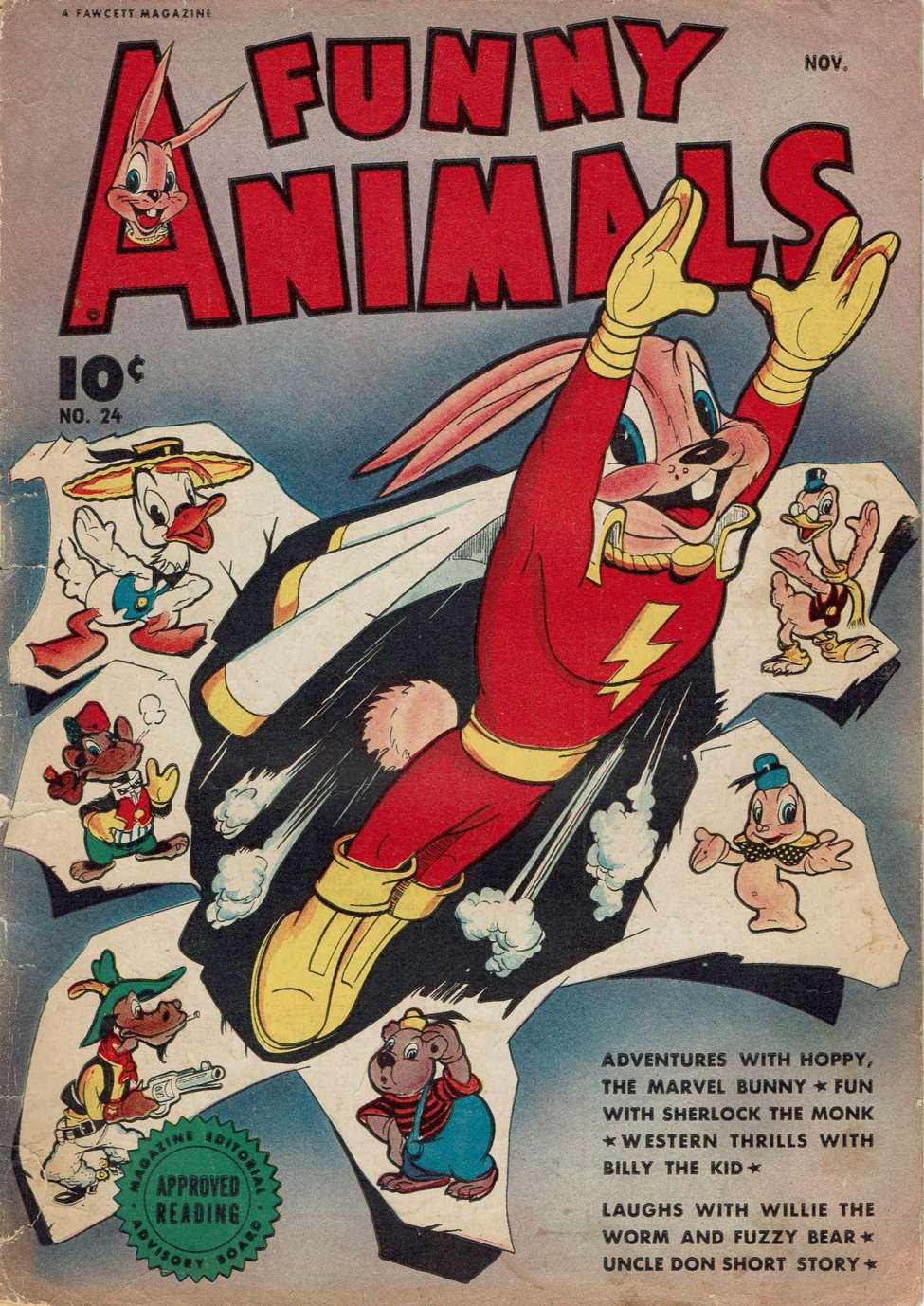 Book Cover For Fawcett's Funny Animals 24 - Version 2
