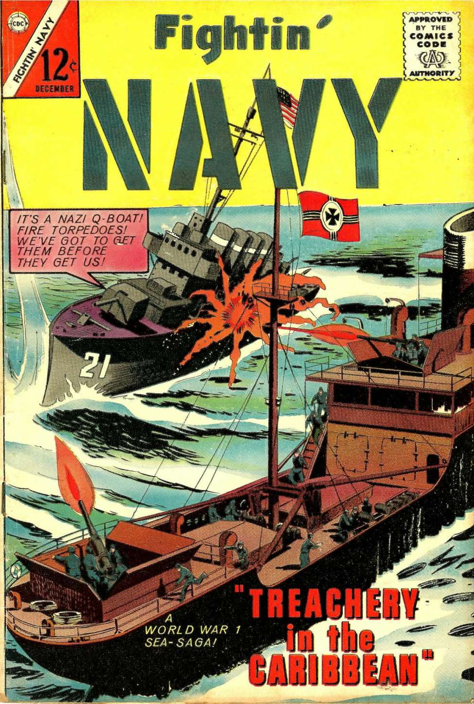 Comic Book Cover For Fightin' Navy 118