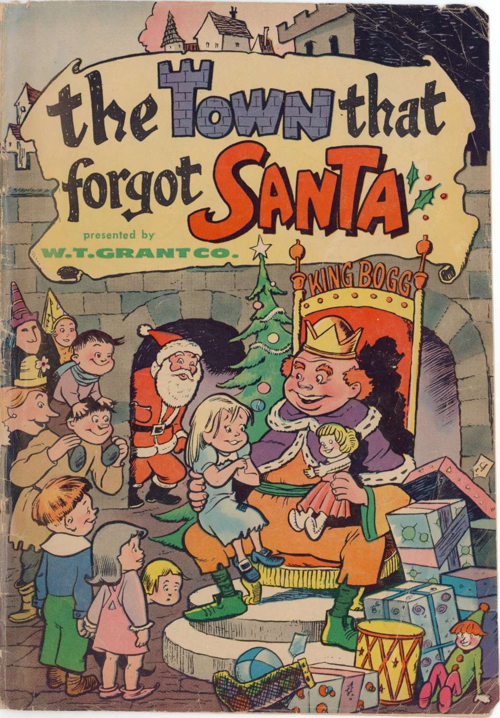 Comic Book Cover For The Town That Forgot Santa
