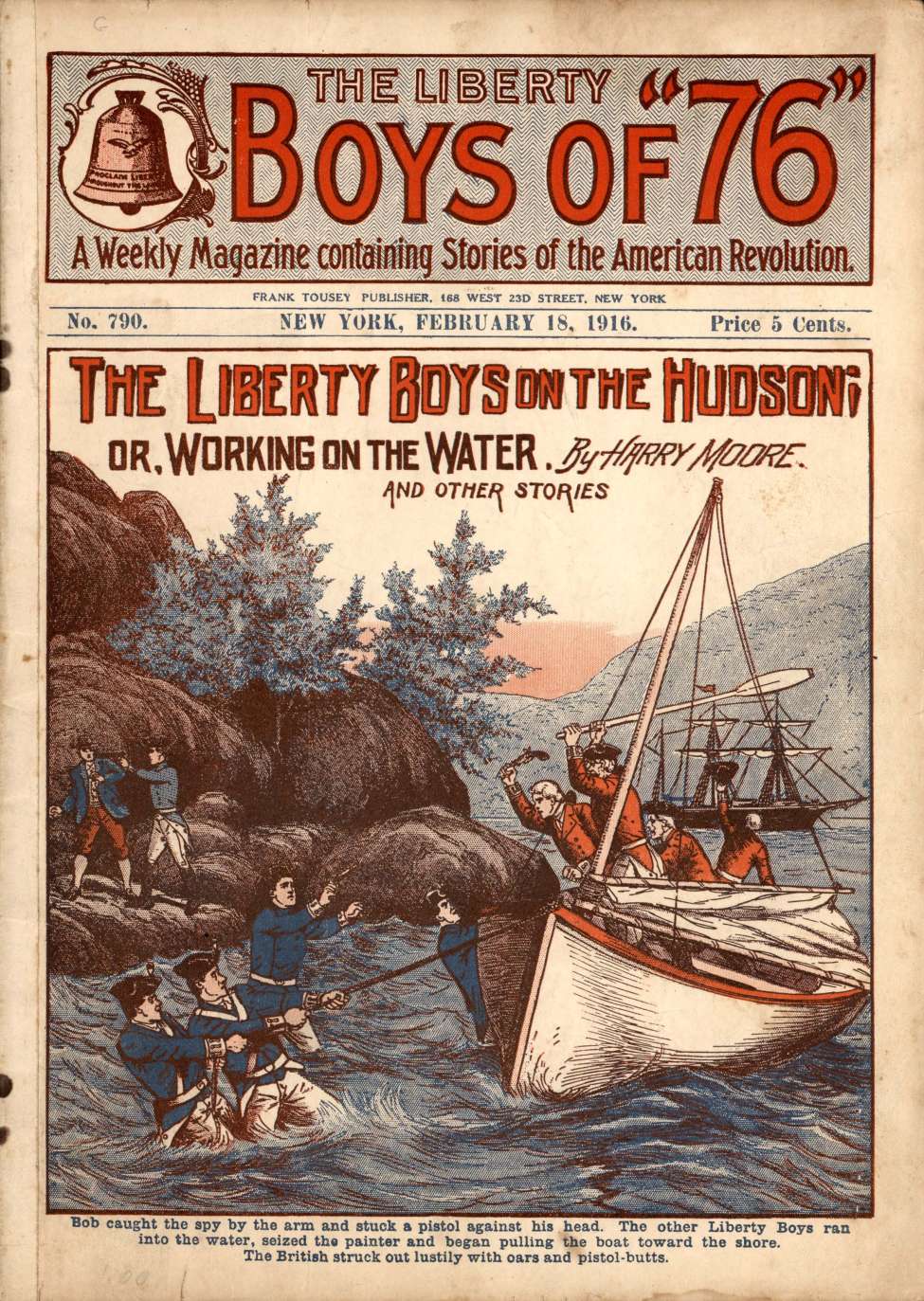 Book Cover For The Liberty Boys of 76 790 - The Liberty Boys on the Hudson