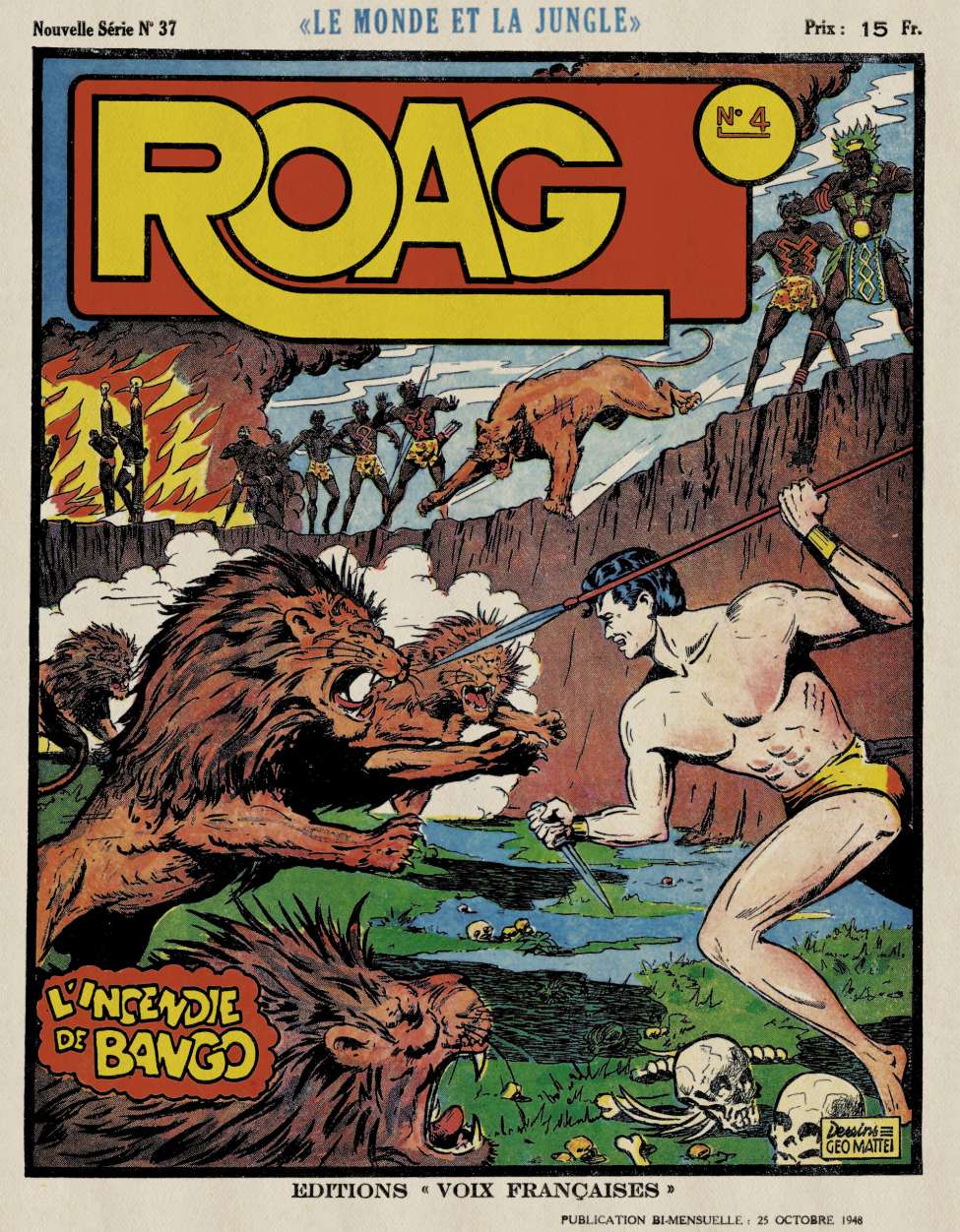 Comic Book Cover For Roag 4 - L'Incendie de Bango