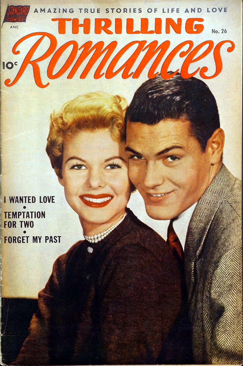 Comic Book Cover For Thrilling Romances 26