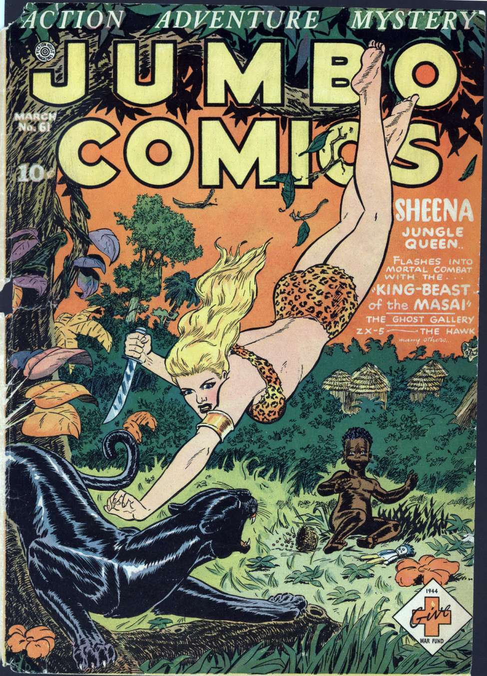 Comic Book Cover For Jumbo Comics 61