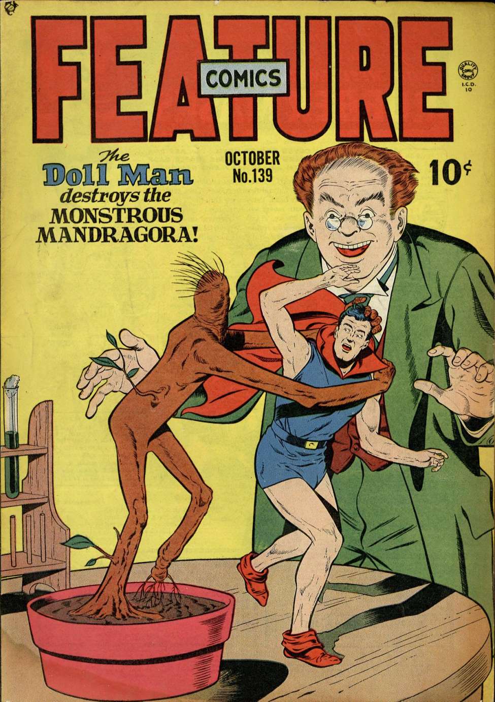 Comic Book Cover For Feature Comics 139