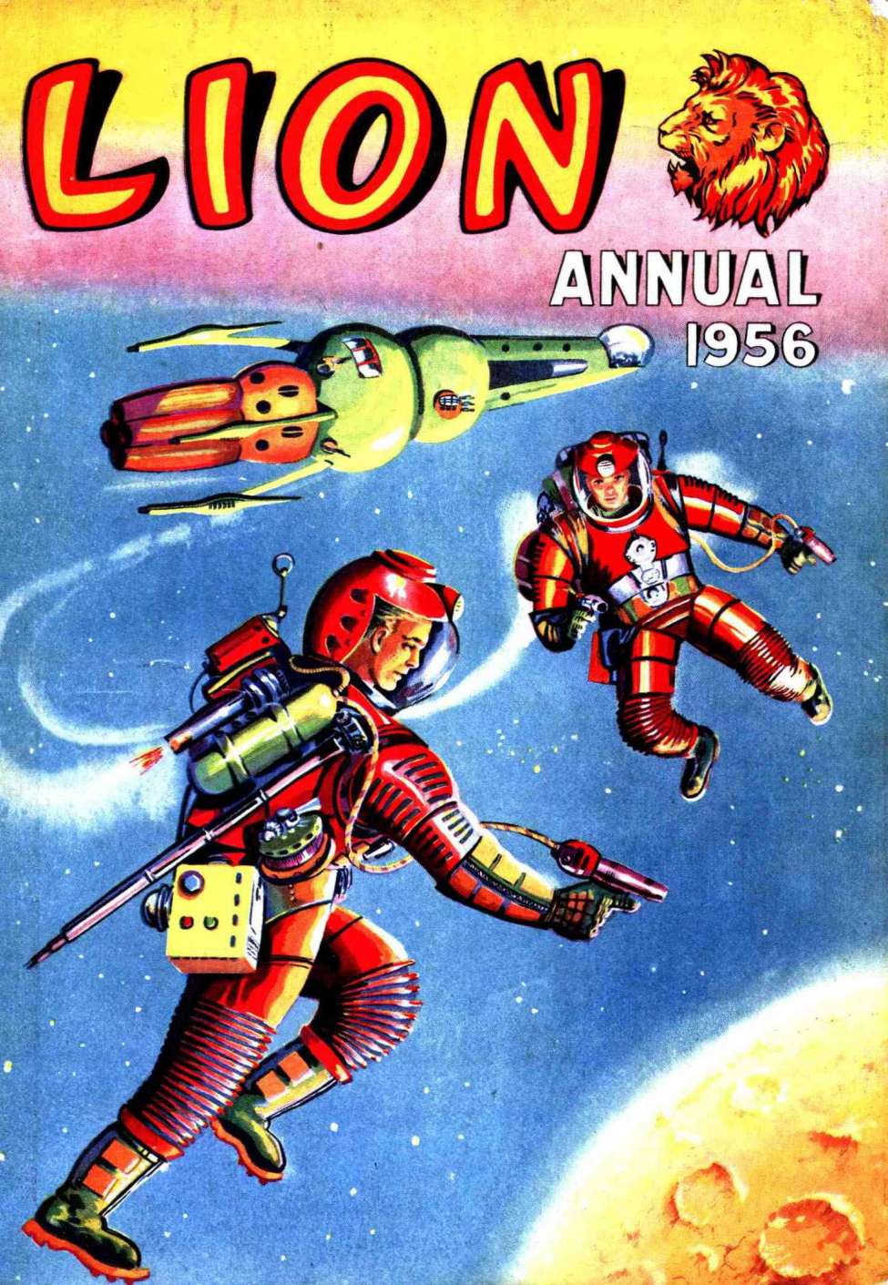 Book Cover For Lion Annual 1956