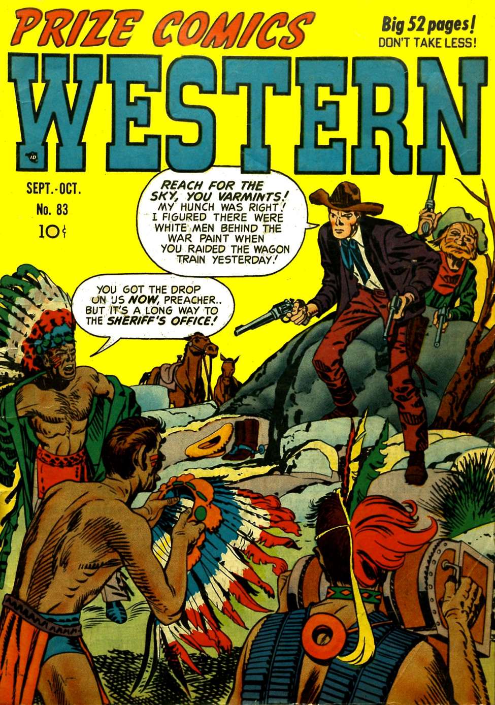 Comic Book Cover For Prize Comics Western 83