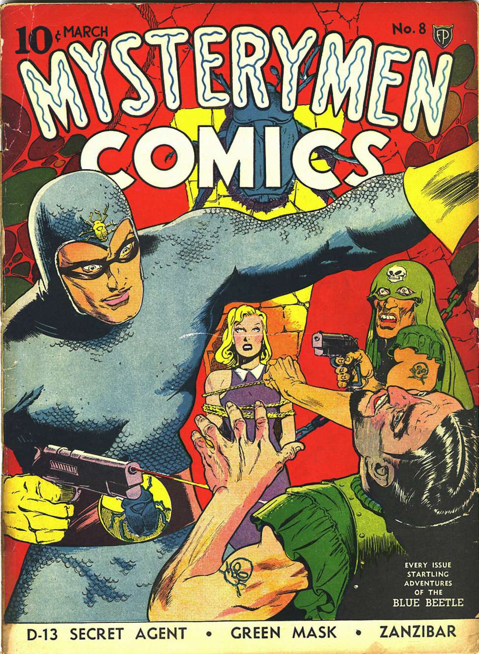 Comic Book Cover For Mystery Men Comics 8 (5 fiche)