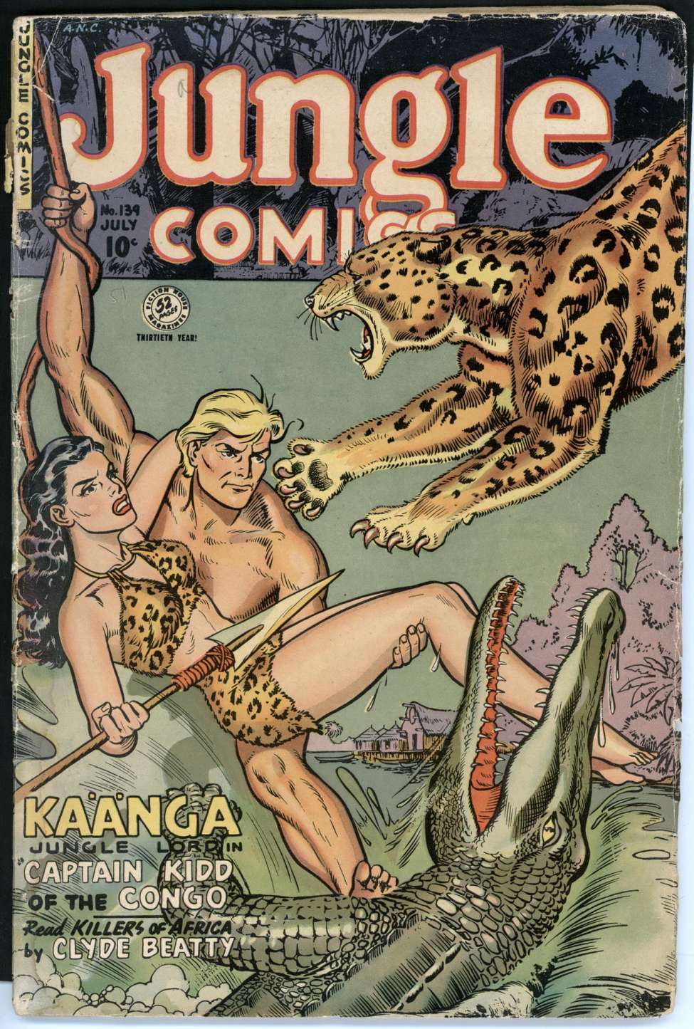 Comic Book Cover For Jungle Comics 139 - Version 1