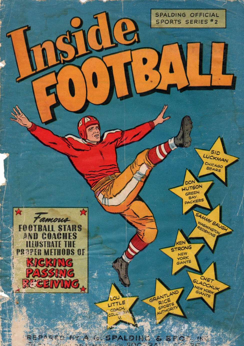 Comic Book Cover For Spalding Official Sports Series - Inside Football 2