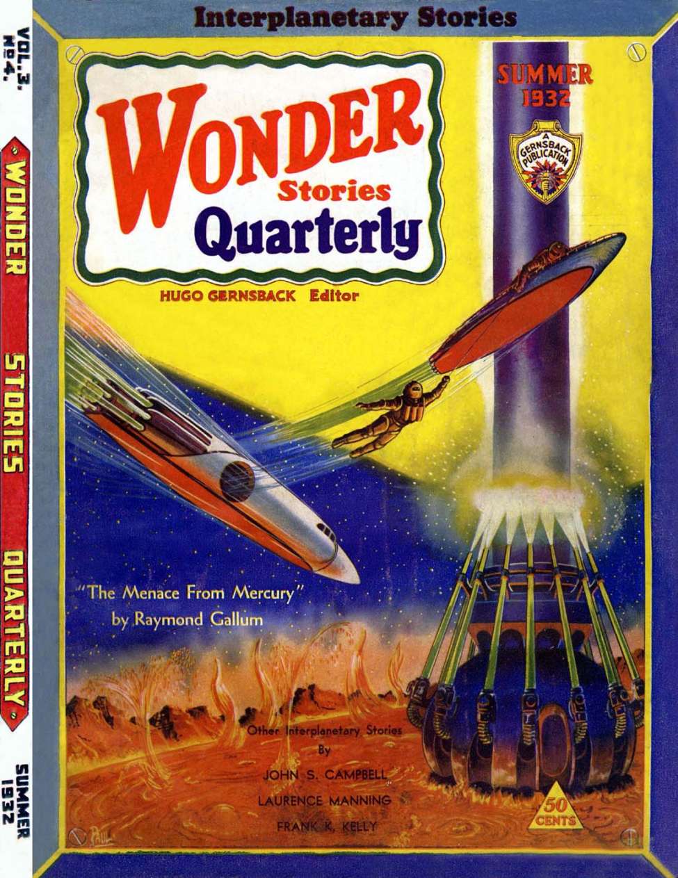 Book Cover For Wonder Stories Quarterly v3 4 - Beyond Pluto - John Scott Campbell