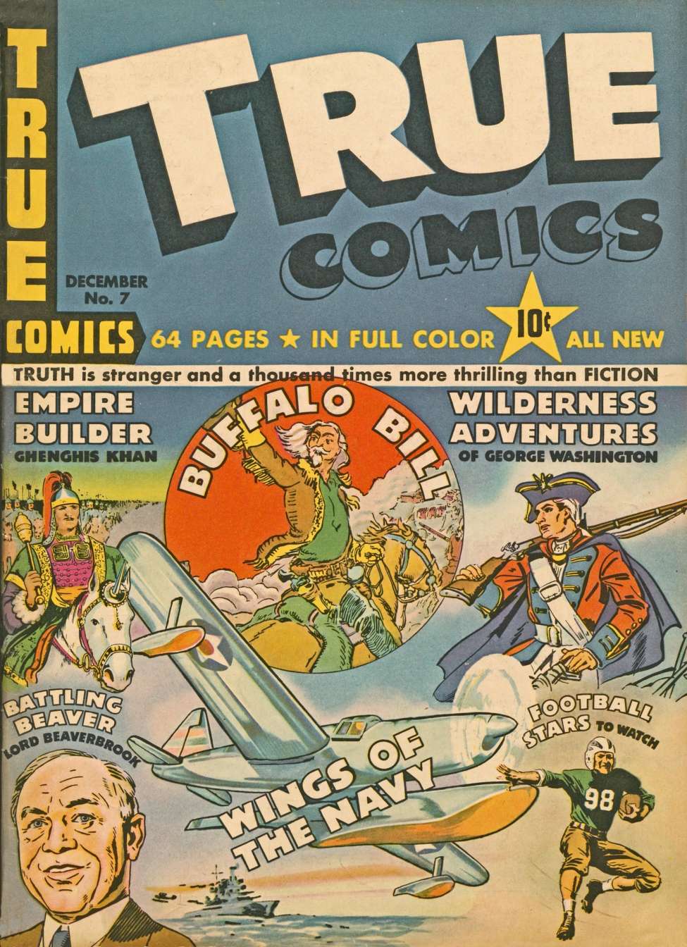 Comic Book Cover For True Comics 7 - Version 2
