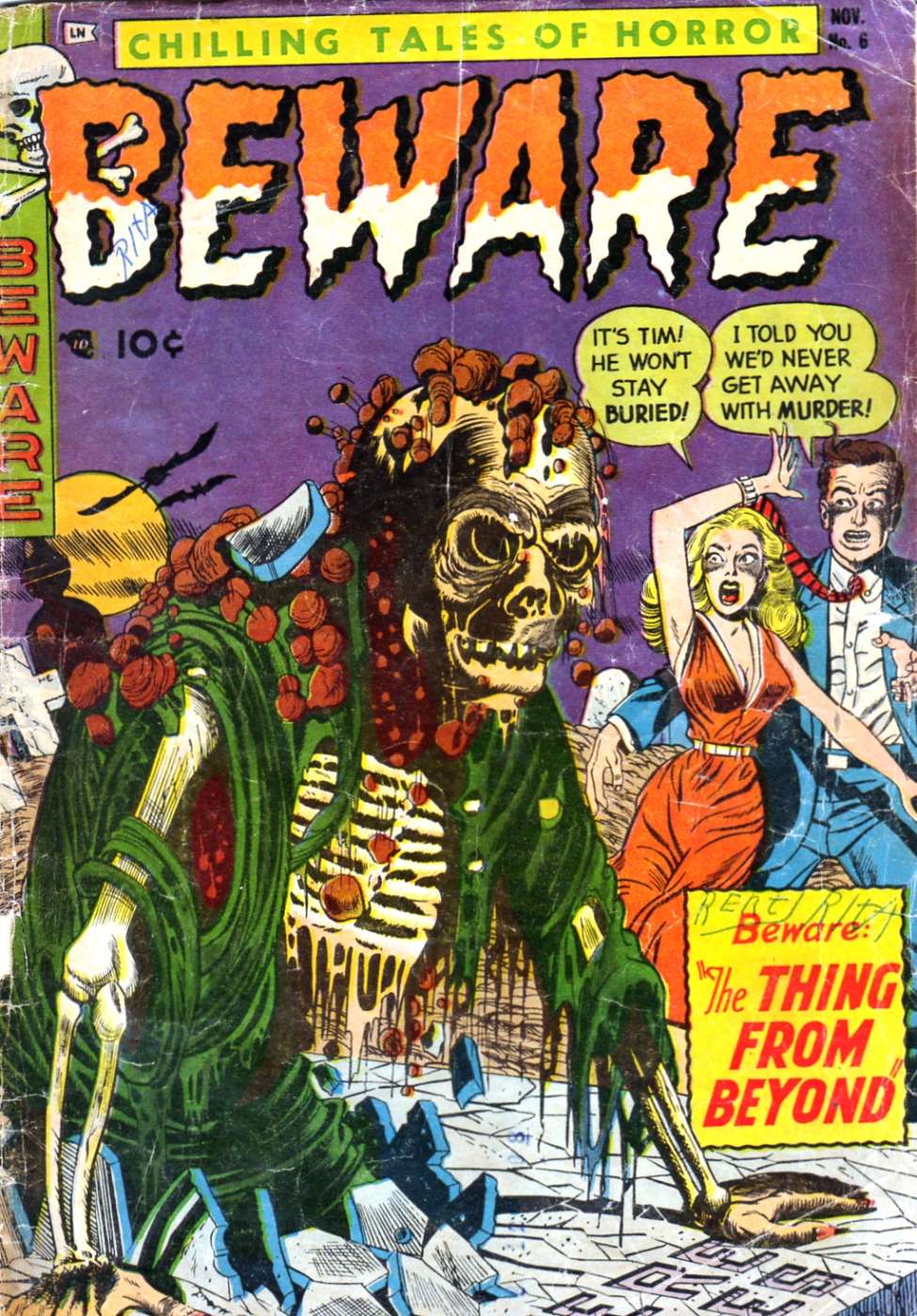 Comic Book Cover For Beware 6