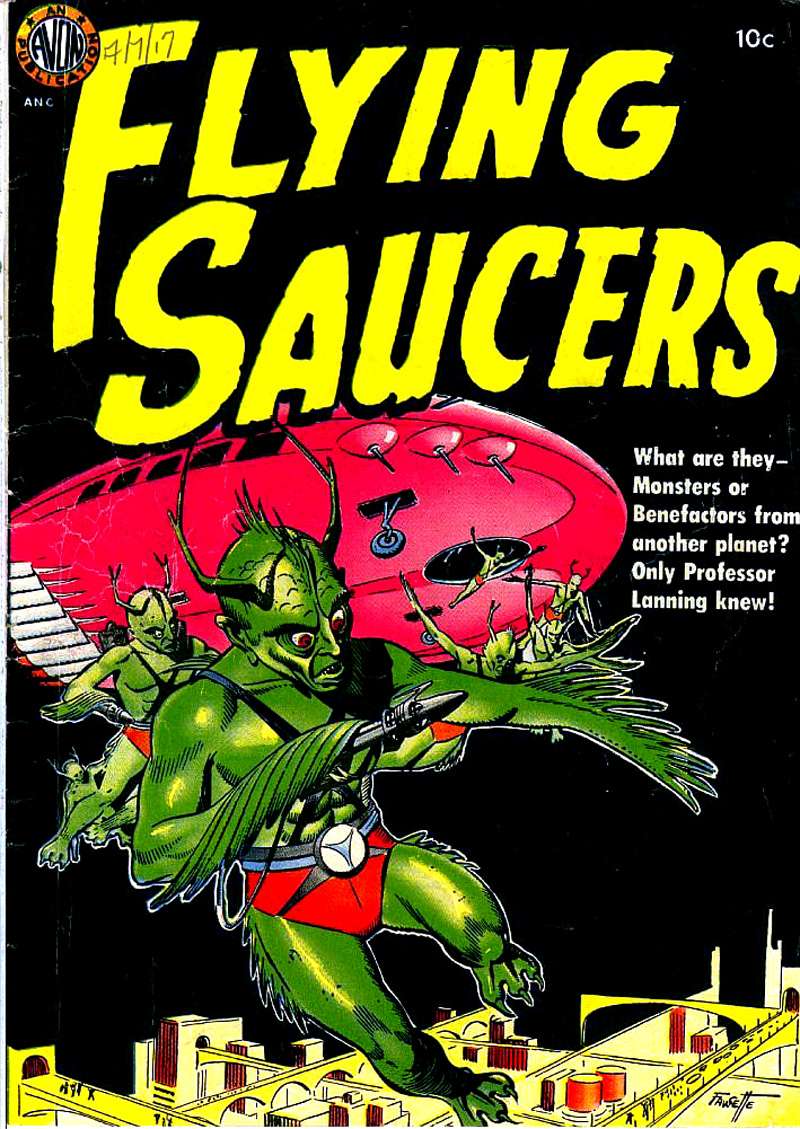 Comic Book Cover For Flying Saucers (nn) - Version 1