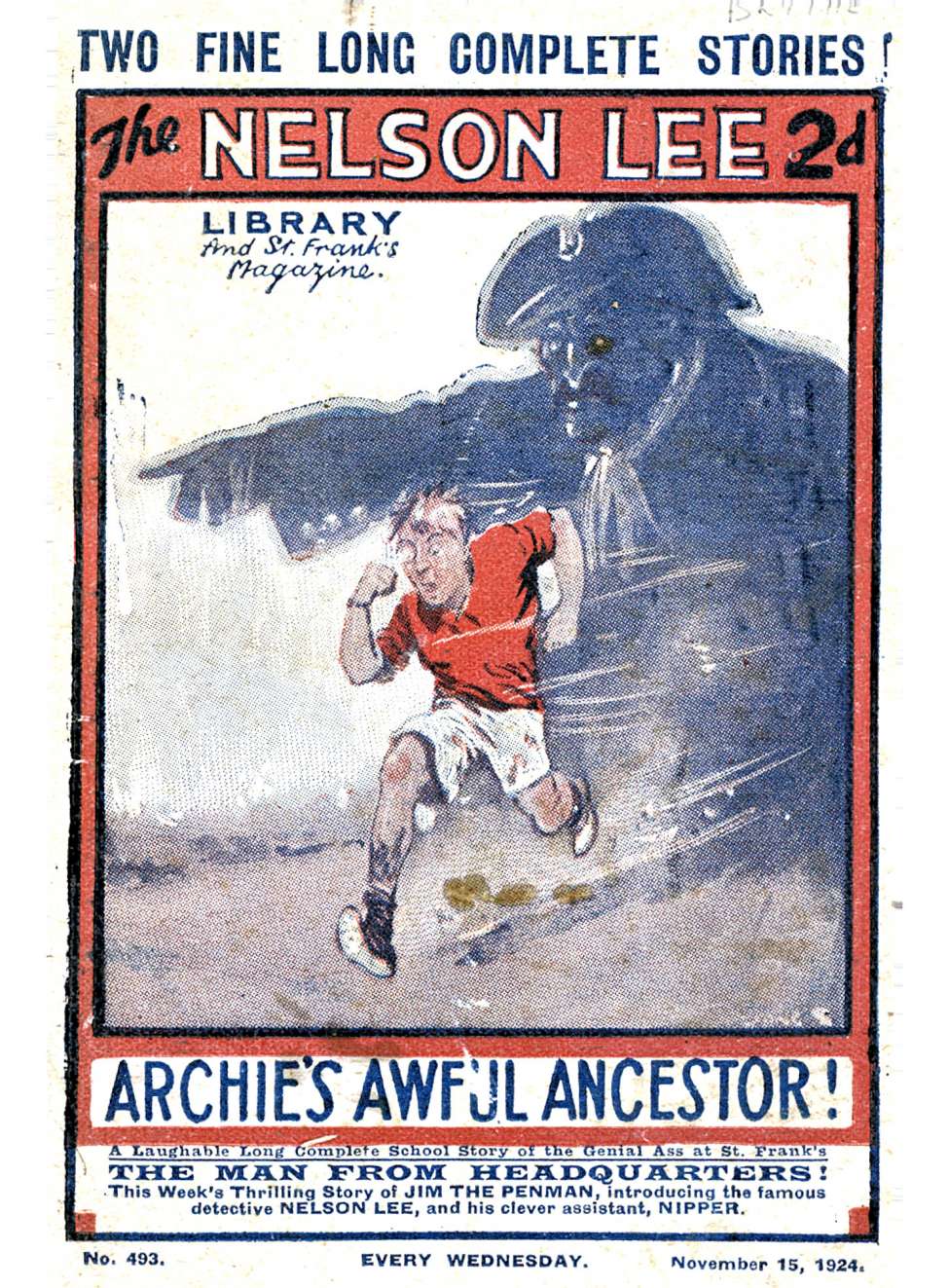 Comic Book Cover For Nelson Lee Library s1 493 - Archie’s Awful Ancestor