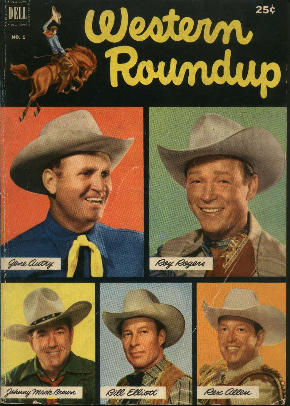 Comic Book Cover For Western Roundup 01