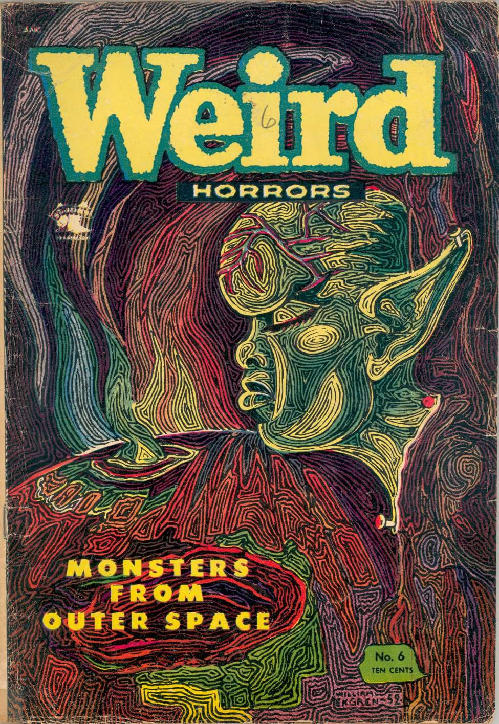 Book Cover For Weird Horrors 6