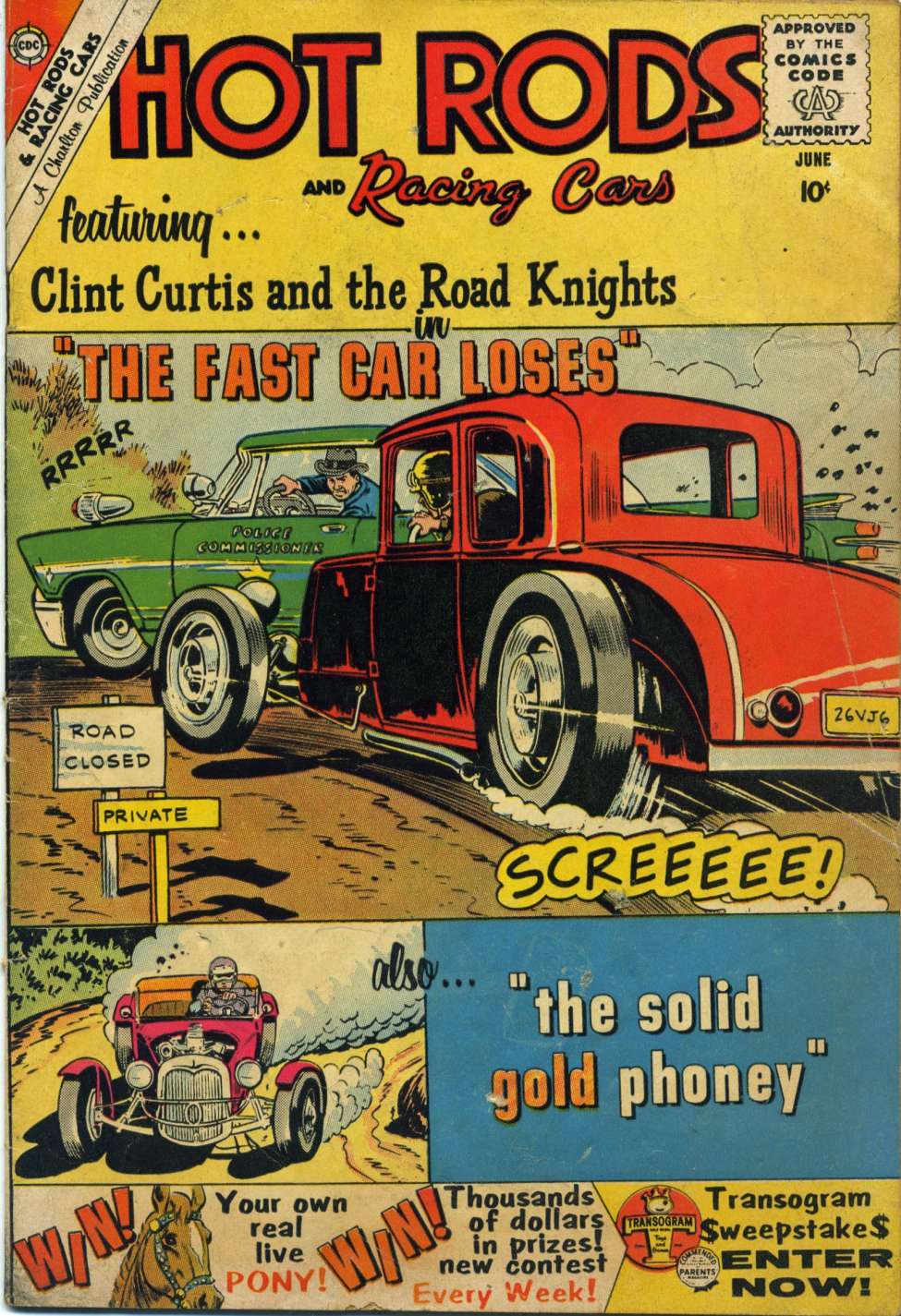 Comic Book Cover For Hot Rods and Racing Cars 46