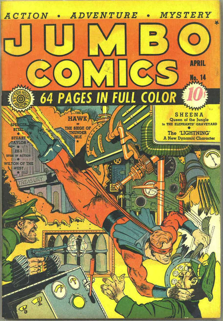 Comic Book Cover For Jumbo Comics 14 (paper/7fiche)