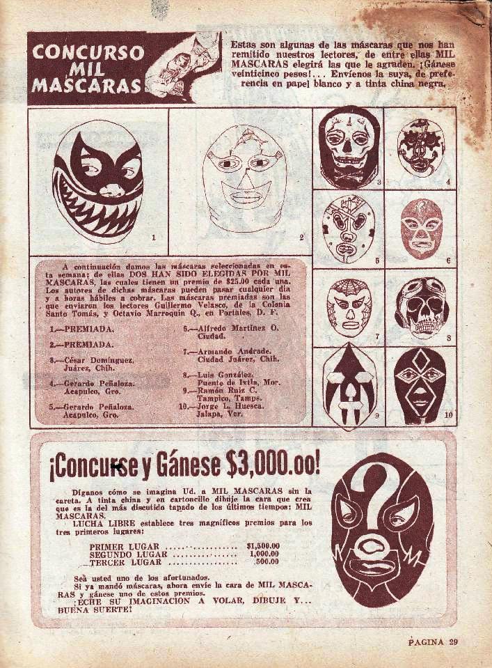 Comic Book Cover For Mil Mascaras